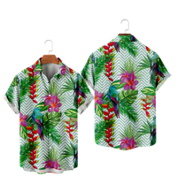Košulje uzorka drveća za muškarce 3D tiskane muške havajske košulje plaža kratkih rukava modni vrhovi