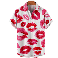 Valentinovo Muška košulja tiskanje Tees Beach Kids Holiday Style Hawaiian Boys Majica Moda Rever Jednosmjerni