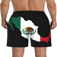 Muška zastava Meksiko Mapa Kupajte prtljažnice Brzo suho kupaće kostime Plaže Kratke hlače sa mrežnim