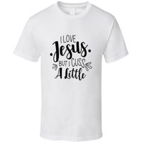 Volim jesus, ali ja sam malo majica slatka kršćanska majica Tee Faith