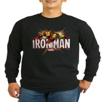 Cafepress - Iron Man Leteći tamna majica s dugim rukavima - tamna majica s dugim rukavima