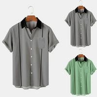 Modni ljetni muški majice plus veličine odjeću retro kuglane majice