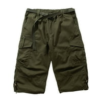 Muška ljetna radna odjeća kratke hlače Ležerne hlače Labave dukseve Vojska zelena xxxl