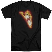 JLA - Firestorm Blaze - visoka fit majica s kratkom rukavom - XXX-velika