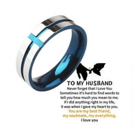 Moj muž je frangirao prsten prsten za prsten sa čeličnim prstenom od titana za muževu ljubav
