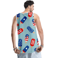 4. jula majica bez rukava Američka zastava USA zastava 4. srpnja Eagle Ljetni vrhovi za teretanu za