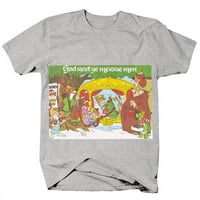 Toddler Little Big Boys Odrasli Božićne majice Savršene smiješne grafičke grafičke pogranične majice