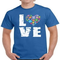 Love puzzle autizma košulja za muškarce s L XL 2XL 3XL 4XL 5XL grafički tee
