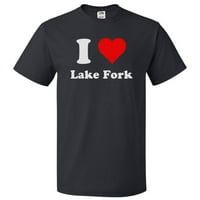 Majica Fork Fork Heart Lake - Volim poklon jezera Fork Tee