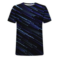 Nova modna muška majica 3D Neoblikovanje nebeskih grede tiskanje kratkih rukava okruglica za okrugli vrat majica Casual Sports Top majice