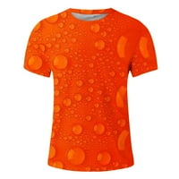 Muška majica, 3D grafička majica za muškarce, opremljena fitness majica modne majice kratkih rukava okrugla izrez konja majica