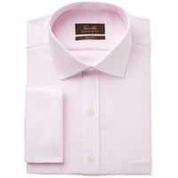 Tasso Elba Muške gumb bez željeza košulja haljina, ružičasta, 14.5 vrat 32 - 33 rukavac