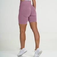 SDJMA Ljetni mini skrti sa džepovima za kratke hlače za trčanje casual ženske fitness hlače za čvrsto ugradnju na rastezanje hip-up joga hlače