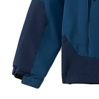 Leesechin klirence muški tanki vjetrovitni vitki džepovi za sunčanje na otvorenom žurbeni jaknu kaput dugih rukava s kapuljačom velikim i visokim kaputom plavi 2xl