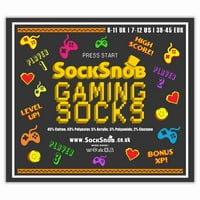 Sock snob - muški retro igranje Funky Novelty video igre