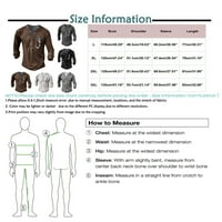 Muške košulje za teretanu stabilnu odjeću Muška grafička i izvezna modna majica s dugim rukavima i jesen dugi rukav tiskani pulover Duks tamno siva 3xl