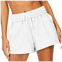 OKBOP Atletski kratke hlače za žene Ljeto džep za crtanje LOOD solidne boje Sportske kratke hlače plijene
