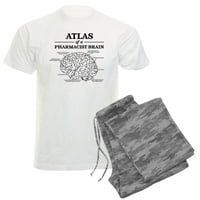 Cafepress - Atlas farmaceutskog mozga - muške svjetlosne pidžame
