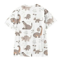 Dinosaur grafička dječja majica za ispis djece kratki rukav dječaci i djevojčice Udobna majica
