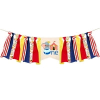 Jednogodišnja blagovaonica zastava Cirkus rođendanska zabava baner crtani ispis viseći baneri Visoka