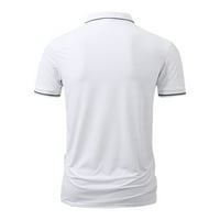 B91XZ radne majice za muškarce muško proljeće ljeto let osjećaj kratkih rukava Top dvostrukog dugmeta na košulje na košulje od strane trudnoće polo majice za muškarce bijele 3xl