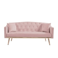 JS Pink baršun kauč na razvlačenje