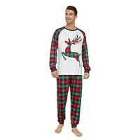 Porodična podudaranja pidžama setovi Božićne PJ-ove jelene za jelena TOP plaćene hlače Xmas Holiday