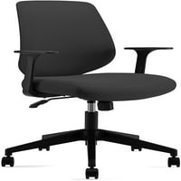 Ergonomics Shield-Oblik naslona zakretač zakretača, stolica za kompjutersku stolicu s prozračnim mrežastim, debelim sjedala i podesivim naslonom za ruku