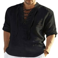 Muška majica s dugim rukavima Ljeto Cool Labave Ležerne prilike V-izrez Top M-3XL