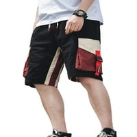 Calzi MENs Cargo Shorts Colorblock Fashion Bermuda Shorts Povratni struk Ljeto BoHo plaže Hlače hlače