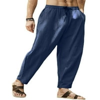 Uerlsty Muška pamučna casual džepa hlače labavi borbeni joggers pantalona salona