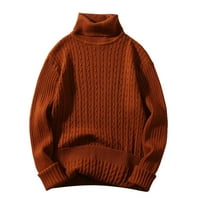 Akiigool muški džemperi prevelizirani mens ovratnik pulover džemper s mekim dodirom V-izrez
