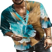 Glookwis Mens Cracy Up Majica Casual Bluze Havajski Regular Fit Ljetne košulje Sažetak Ispisano izdubljeno na majici