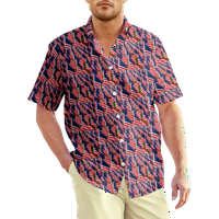4. jula muška havajska majica USA Nacionalna zastava Grafička majica ovratnik casual svakodnevno kratka rukava odjeća modna lagana velika i visoko ljeto