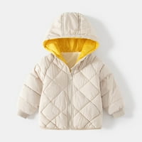 Toddler Boys Debeli topli kapuljač dugih rukava zima za babys kaput jakna Čvrsti dječaci zimski kaput