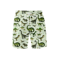 Dječaci i muški kratke hlače Ležerne prilike na plaži Dinosaur za muškarce Ljetne kratke hlače, Flowy Hratke Hawaii 3D Swim trunks Brze suhog kupanja za muškarce Trendi kratke hlače muške kratke hlače za muškarce-XS