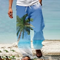Muške hlače Ljetna plaža Hipie harem hlače baggy boho joga havajski casual workout jogging kantu za ražnjenje na otvorenom odjeću