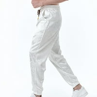 Odeerbi hlače za muškarce Lounge Hlače Trendy Solid čipkasti elastični zmaj Print Track Truasstring