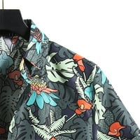 Simplmasygeni otac Muška bluza Casual Cardigan kratki rukav Havajska košulja kratkih rukava Turtleneck majica