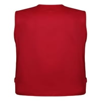 Prednji ručni kaput kaput kamuflažna odjeća TOP V izrez prsluk planinarenje mekim spremnicima zatvarač Crveni XL