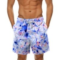 Zrbywb modne muškarče plaže kratke hlače muške proljeće ljetne casual hlače hlače tiskane sportske hlače
