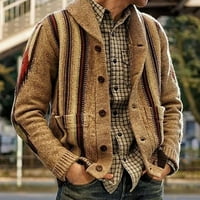 Lanner Muška odjeća jesen zimski džemper labava jakna jesen i zimski kaput muške odjeće TRETVER Plus veličine Khaki M