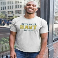 Sjedinjene Države Mornac Majica Men -Navy Designs, Muški medij