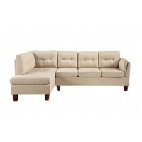 97 W Secticlaova kauč, kauč sa lijevom reverzibilnom kaučem, moderna posteljina tkanina sa 5 sjedala