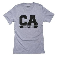 Fremont, California CA Classic City State Sign Muška siva majica