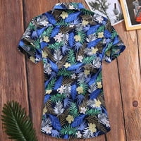 Hawaii Slim rukava kratka majica Labavi ovratnik vrhovi odsječenih muških modnih majica