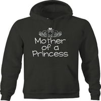 Majka princeze tiara za mame kćeri flece džemper za muškarce 2xl tamno siva