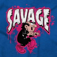 Smurfs negativac Savage grafiti dugih rukava majica muškarci žene Brisco brendovi 2x