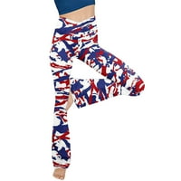 Jumpsuits Bodysuit za žene udobne joge hlače elastični visoki struk rastezljivi šareni print plus veličina
