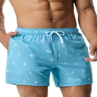 Voguele Muške hlače za plažu odlazi print kupaćim kostim kostim srednjim strukom Ležerne prilike za
